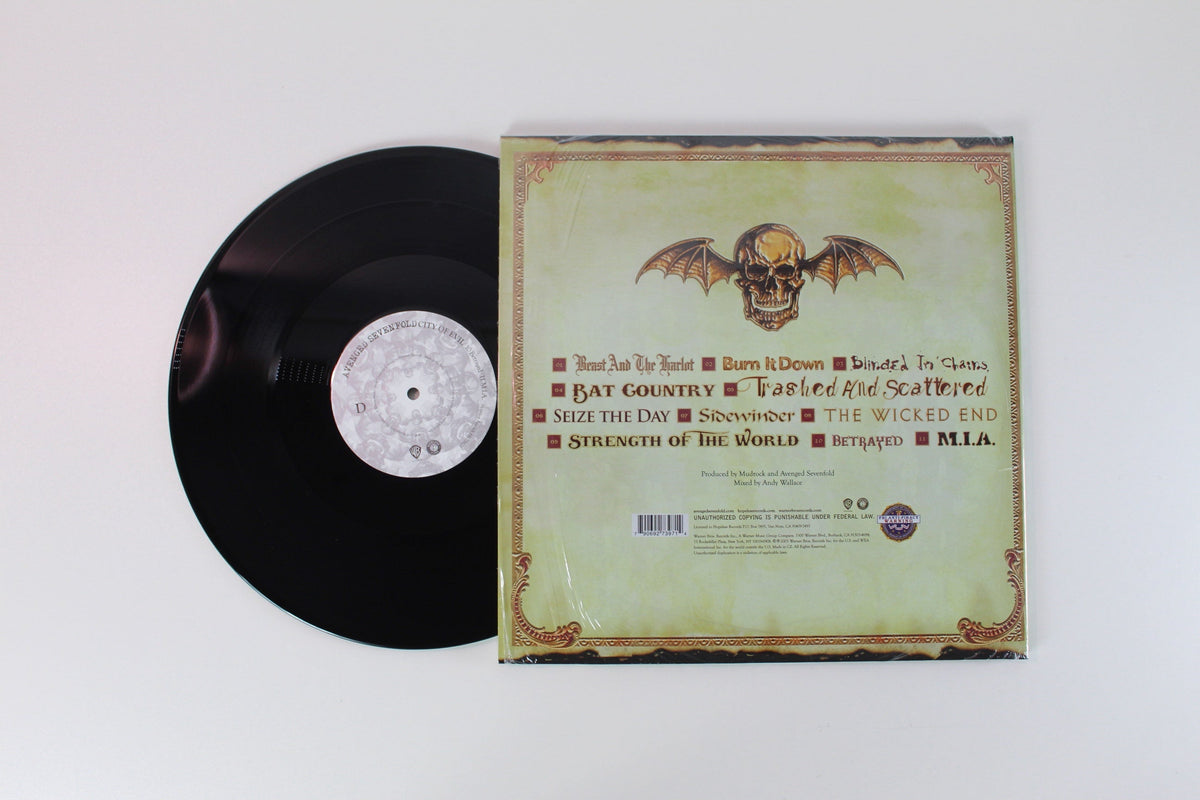 Avenged Sevenfold - City Of Evil on Hopeless Records / Warner Bros. Records - Black Vinyl Vinyl - Reissue