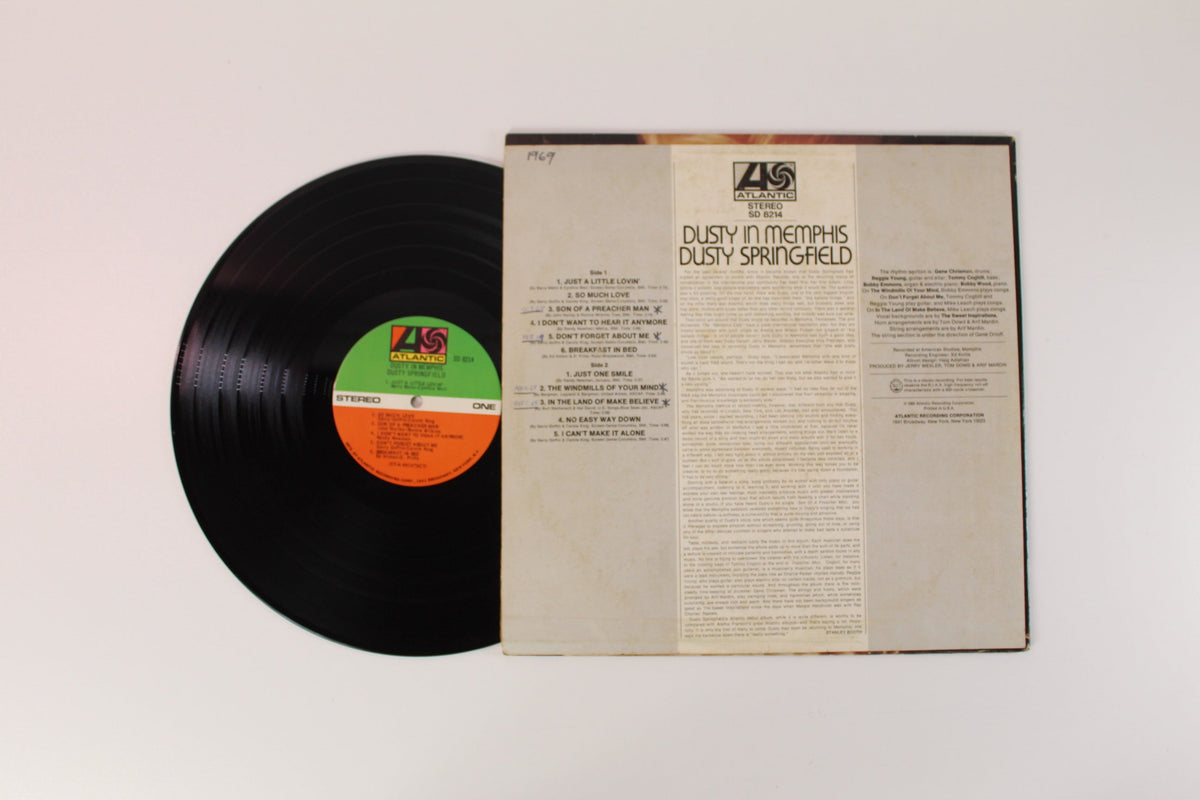 Dusty Springfield - Dusty In Memphis on Atlantic - Stereo