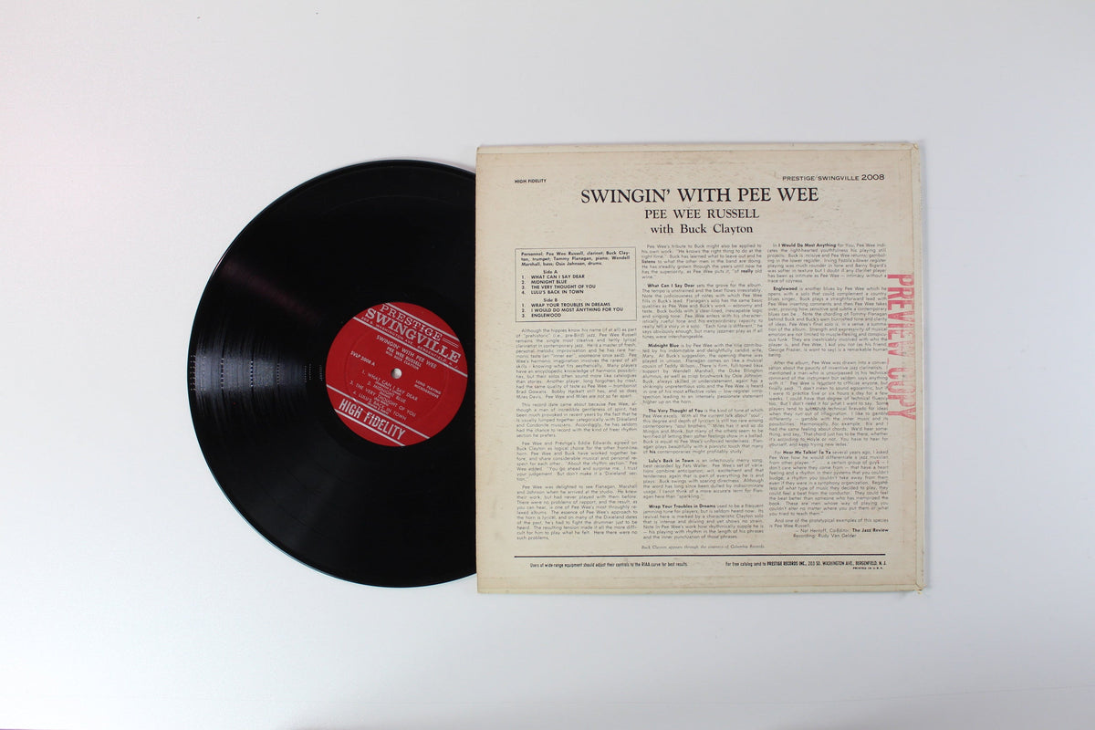 Pee Wee Russell with Buck Clayton - Swingin' With Pee Wee on Swingville Mono