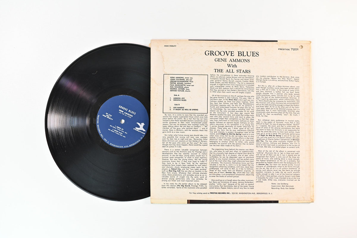 Gene Ammons' All Stars - Groove Blues on Prestige PR 7201