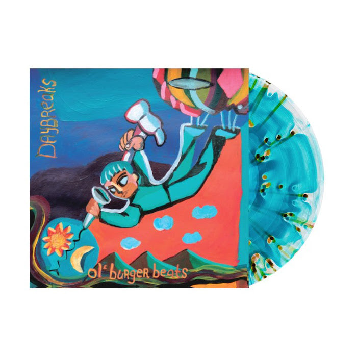 Ol' Burger Beats - Daybreaks LP (Ghostly Sea Blue w/ Black & Green Splatter)