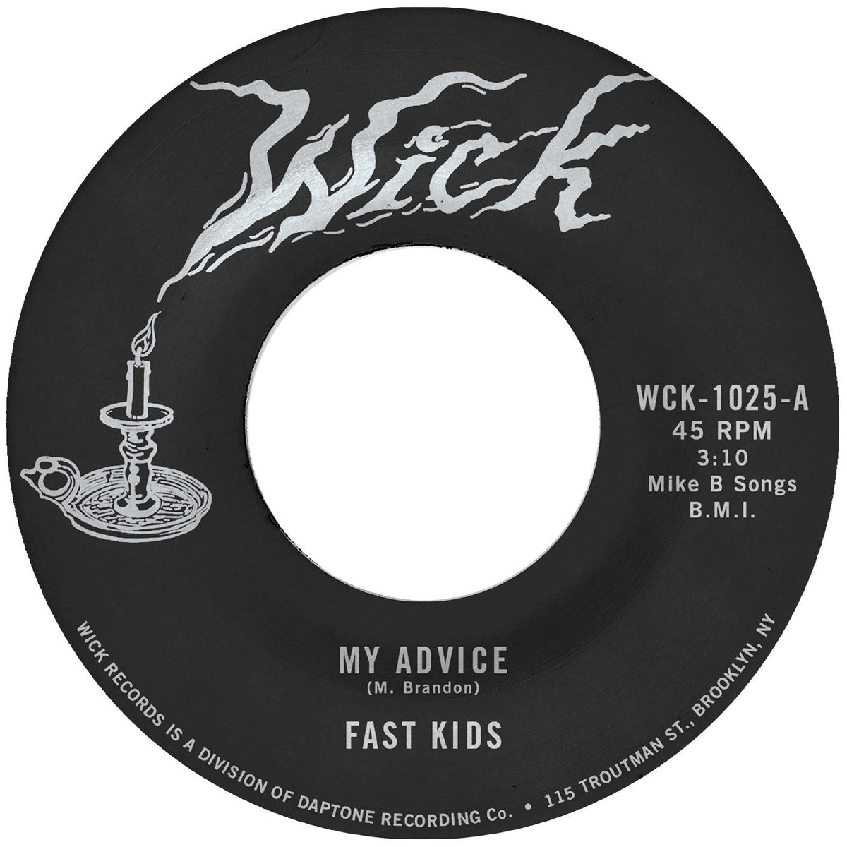 Fast Kids - My Advice b/w Out of State Plates [7"]