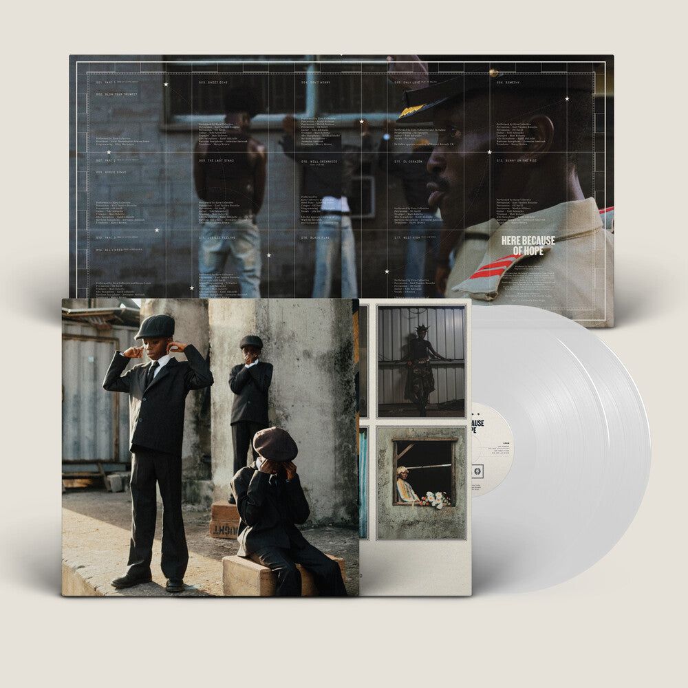 Ezra Collective - Here Because Of Hope LP (Indie Exclusive Translucent White) (Preorder: Ships September 11, 2026)