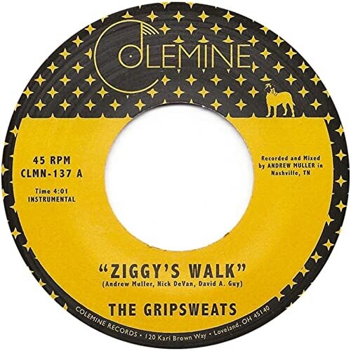 The Gripsweats - Ziggy's Walk [7" Red Vinyl]