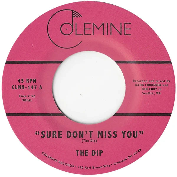 The DIP - Sure Don't Miss You / Instrumental [7"]