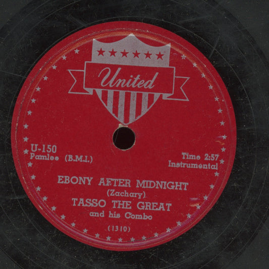 Blues 78 - Tasso The Great - My Sympathy / Ebony After Midnight on United