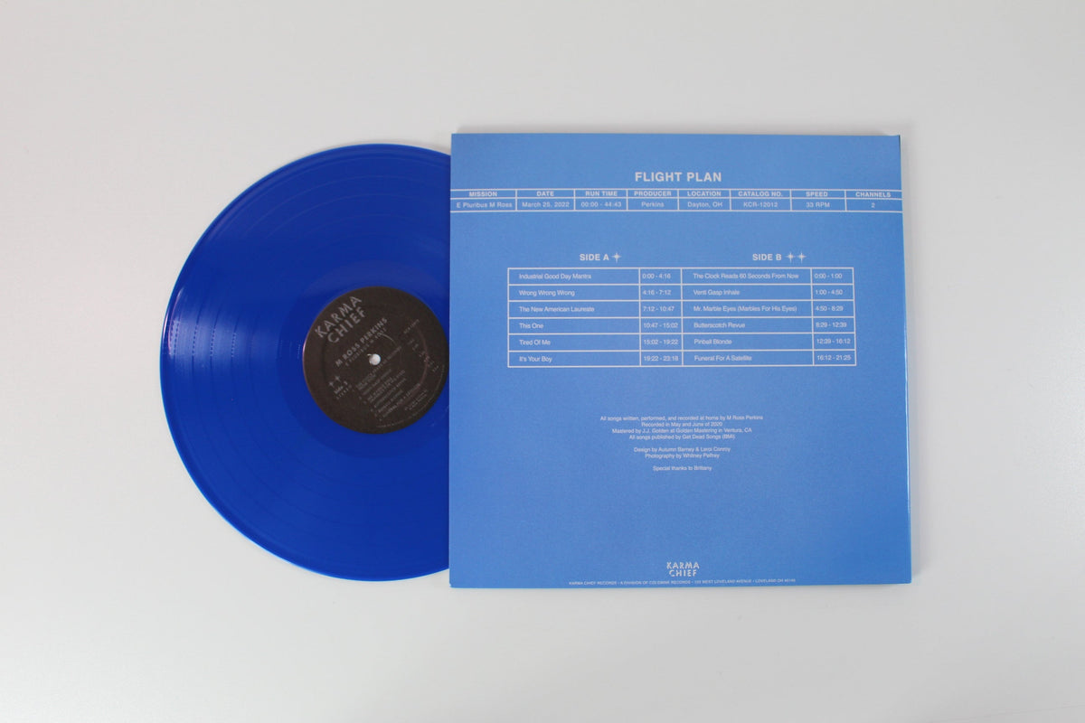 M Ross Perkins - E Pluribus M Ross on Karma Chief Records - Blue opaque vinyl