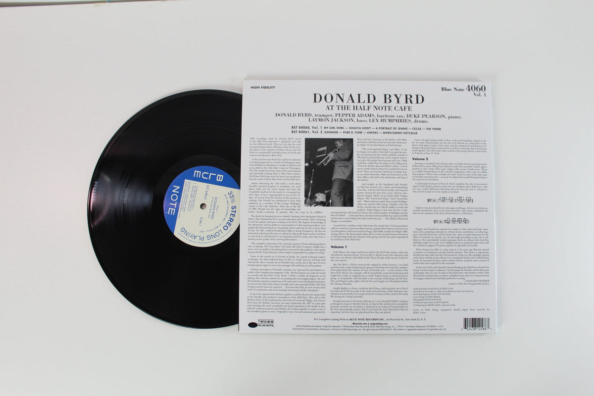 Donald Byrd - At The Half Note Cafe Volume 1 on Blue Note - Blue Note Tone Poet Series - Reissue