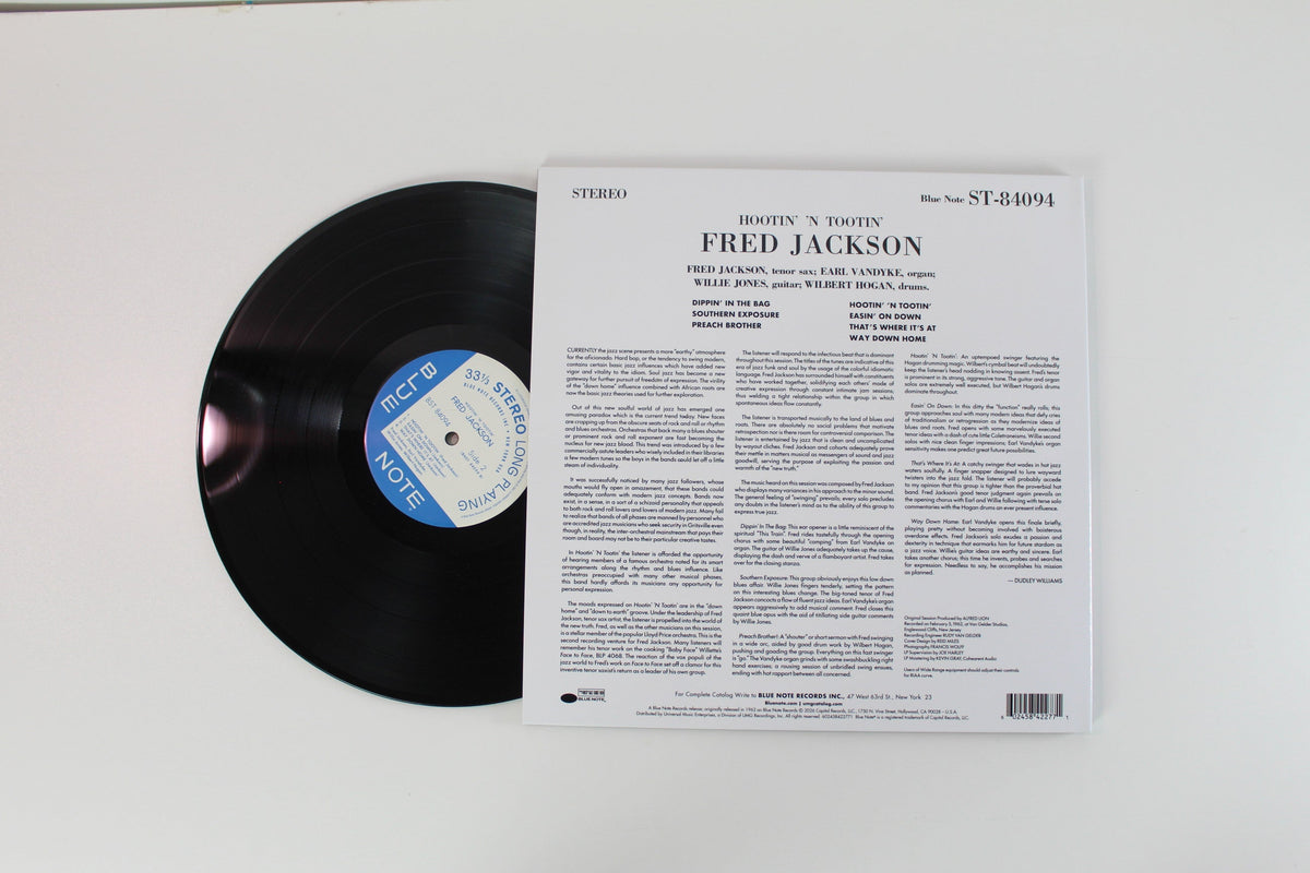 Fred Jackson - Hootin' 'N Tootin' on Blue Note - Blue Note Tone Poet Series - Reissue