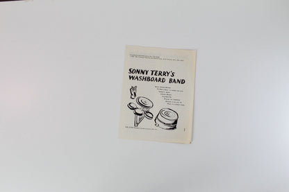 Sonny Terry - Sonny Terry's Washboard Band on Folkways Records - Reissue