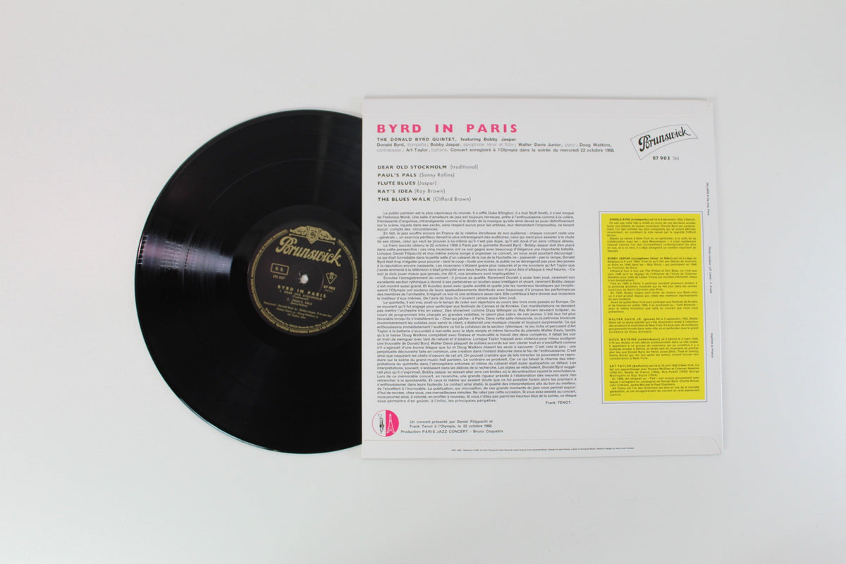 Donald Byrd - Byrd In Paris (Volume 1) on Sam Records - Mono